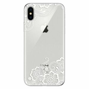 Odolné silikonové pouzdro iSaprio - White Lace 02 - iPhone X obraz