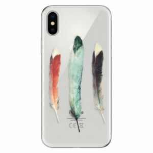 Odolné silikonové pouzdro iSaprio - Three Feathers - iPhone X obraz