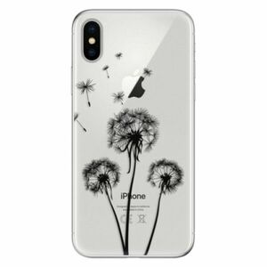 Odolné silikonové pouzdro iSaprio - Three Dandelions - black - iPhone X obraz