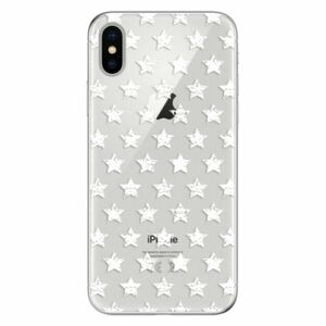 Odolné silikonové pouzdro iSaprio - Stars Pattern - white - iPhone X obraz