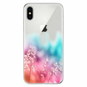 Odolné silikonové pouzdro iSaprio - Rainbow Grass - iPhone X obraz