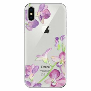 Odolné silikonové pouzdro iSaprio - Purple Orchid - iPhone X obraz