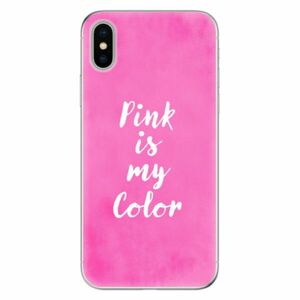 Odolné silikonové pouzdro iSaprio - Pink is my color - iPhone X obraz