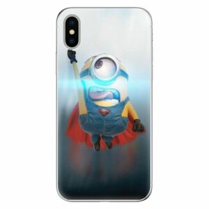 Odolné silikonové pouzdro iSaprio - Mimons Superman 02 - iPhone X obraz