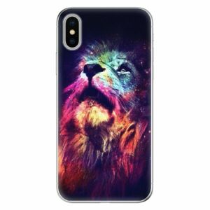 Odolné silikonové pouzdro iSaprio - Lion in Colors - iPhone X obraz