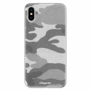 Odolné silikonové pouzdro iSaprio - Gray Camuflage 02 - iPhone X obraz