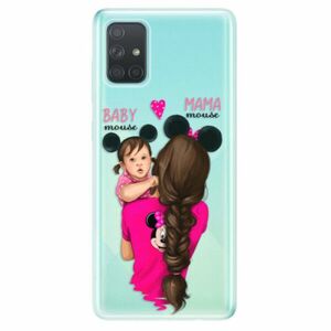 Odolné silikonové pouzdro iSaprio - Mama Mouse Brunette and Girl - Samsung Galaxy A71 obraz