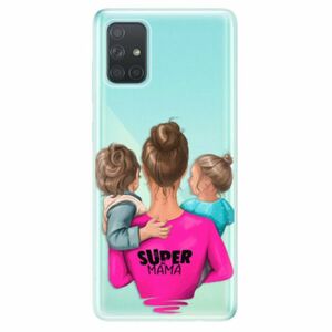 Odolné silikonové pouzdro iSaprio - Super Mama - Boy and Girl - Samsung Galaxy A71 obraz