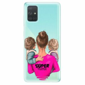 Odolné silikonové pouzdro iSaprio - Super Mama - Two Boys - Samsung Galaxy A71 obraz