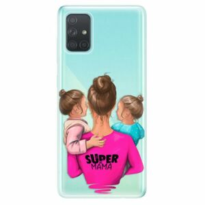 Odolné silikonové pouzdro iSaprio - Super Mama - Two Girls - Samsung Galaxy A71 obraz