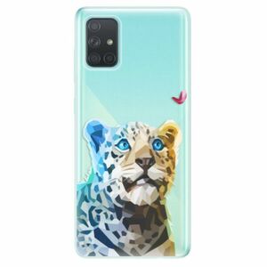 Odolné silikonové pouzdro iSaprio - Leopard With Butterfly - Samsung Galaxy A71 obraz