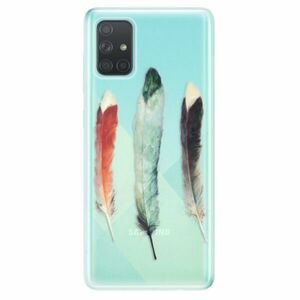 Odolné silikonové pouzdro iSaprio - Three Feathers - Samsung Galaxy A71 obraz
