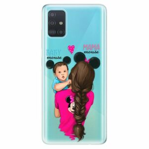 Odolné silikonové pouzdro iSaprio - Mama Mouse Brunette and Boy - Samsung Galaxy A51 obraz
