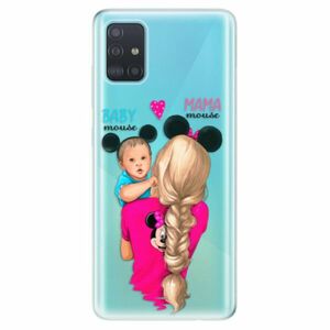Odolné silikonové pouzdro iSaprio - Mama Mouse Blonde and Boy - Samsung Galaxy A51 obraz