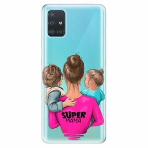 Odolné silikonové pouzdro iSaprio - Super Mama - Boy and Girl - Samsung Galaxy A51 obraz