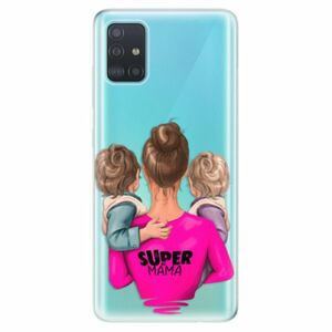 Odolné silikonové pouzdro iSaprio - Super Mama - Two Boys - Samsung Galaxy A51 obraz