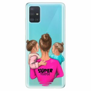 Odolné silikonové pouzdro iSaprio - Super Mama - Two Girls - Samsung Galaxy A51 obraz