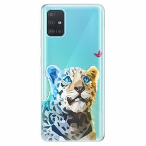 Odolné silikonové pouzdro iSaprio - Leopard With Butterfly - Samsung Galaxy A51 obraz