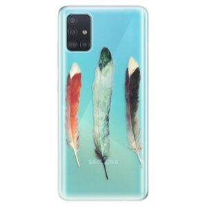 Odolné silikonové pouzdro iSaprio - Three Feathers - Samsung Galaxy A51 obraz