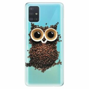 Odolné silikonové pouzdro iSaprio - Owl And Coffee - Samsung Galaxy A51 obraz