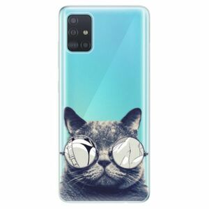 Odolné silikonové pouzdro iSaprio - Crazy Cat 01 - Samsung Galaxy A51 obraz