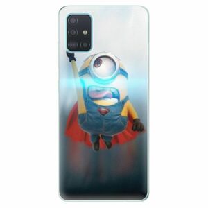 Odolné silikonové pouzdro iSaprio - Mimons Superman 02 - Samsung Galaxy A51 obraz