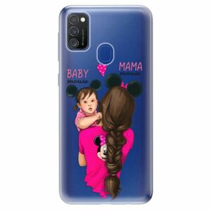 Odolné silikonové pouzdro iSaprio - Mama Mouse Brunette and Girl - Samsung Galaxy M21 obraz