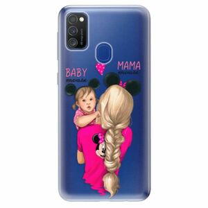 Odolné silikonové pouzdro iSaprio - Mama Mouse Blond and Girl - Samsung Galaxy M21 obraz