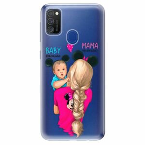 Odolné silikonové pouzdro iSaprio - Mama Mouse Blonde and Boy - Samsung Galaxy M21 obraz