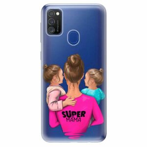Odolné silikonové pouzdro iSaprio - Super Mama - Two Girls - Samsung Galaxy M21 obraz