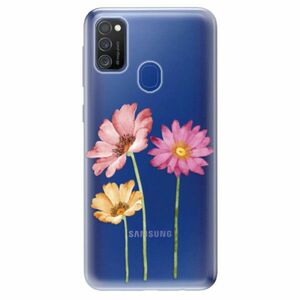 Odolné silikonové pouzdro iSaprio - Three Flowers - Samsung Galaxy M21 obraz