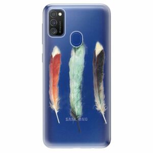 Odolné silikonové pouzdro iSaprio - Three Feathers - Samsung Galaxy M21 obraz