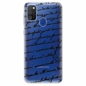 Odolné silikonové pouzdro iSaprio - Handwriting 01 - black - Samsung Galaxy M21 obraz