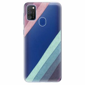 Odolné silikonové pouzdro iSaprio - Glitter Stripes 01 - Samsung Galaxy M21 obraz