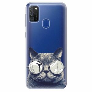 Odolné silikonové pouzdro iSaprio - Crazy Cat 01 - Samsung Galaxy M21 obraz
