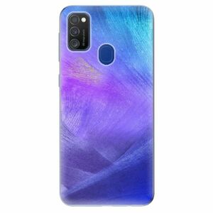 Odolné silikonové pouzdro iSaprio - Purple Feathers - Samsung Galaxy M21 obraz