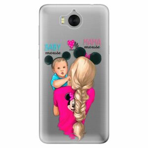 Odolné silikonové pouzdro iSaprio - Mama Mouse Blonde and Boy - Huawei Y5 2017 / Y6 2017 obraz