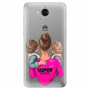 Odolné silikonové pouzdro iSaprio - Super Mama - Two Boys - Huawei Y5 2017 / Y6 2017 obraz