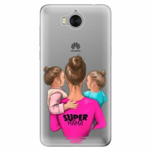 Odolné silikonové pouzdro iSaprio - Super Mama - Two Girls - Huawei Y5 2017 / Y6 2017 obraz