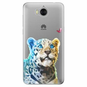 Odolné silikonové pouzdro iSaprio - Leopard With Butterfly - Huawei Y5 2017 / Y6 2017 obraz