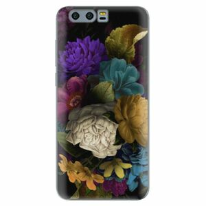 Odolné silikonové pouzdro iSaprio - Dark Flowers - Huawei Honor 9 obraz