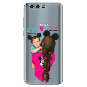 Odolné silikonové pouzdro iSaprio - Mama Mouse Brunette and Boy - Huawei Honor 9 obraz