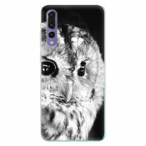 Odolné silikonové pouzdro iSaprio - BW Owl - Huawei P20 Pro obraz