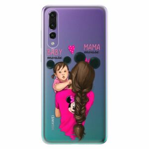 Odolné silikonové pouzdro iSaprio - Mama Mouse Brunette and Girl - Huawei P20 Pro obraz