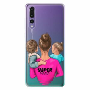 Odolné silikonové pouzdro iSaprio - Super Mama - Boy and Girl - Huawei P20 Pro obraz