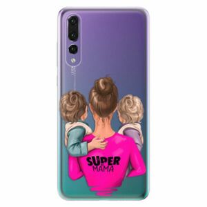 Odolné silikonové pouzdro iSaprio - Super Mama - Two Boys - Huawei P20 Pro obraz