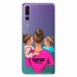 Odolné silikonové pouzdro iSaprio - Super Mama - Two Girls - Huawei P20 Pro obraz