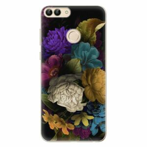 Odolné silikonové pouzdro iSaprio - Dark Flowers - Huawei P Smart obraz