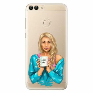 Odolné silikonové pouzdro iSaprio - Coffe Now - Blond - Huawei P Smart obraz