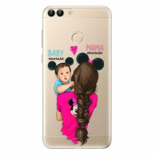 Odolné silikonové pouzdro iSaprio - Mama Mouse Brunette and Boy - Huawei P Smart obraz